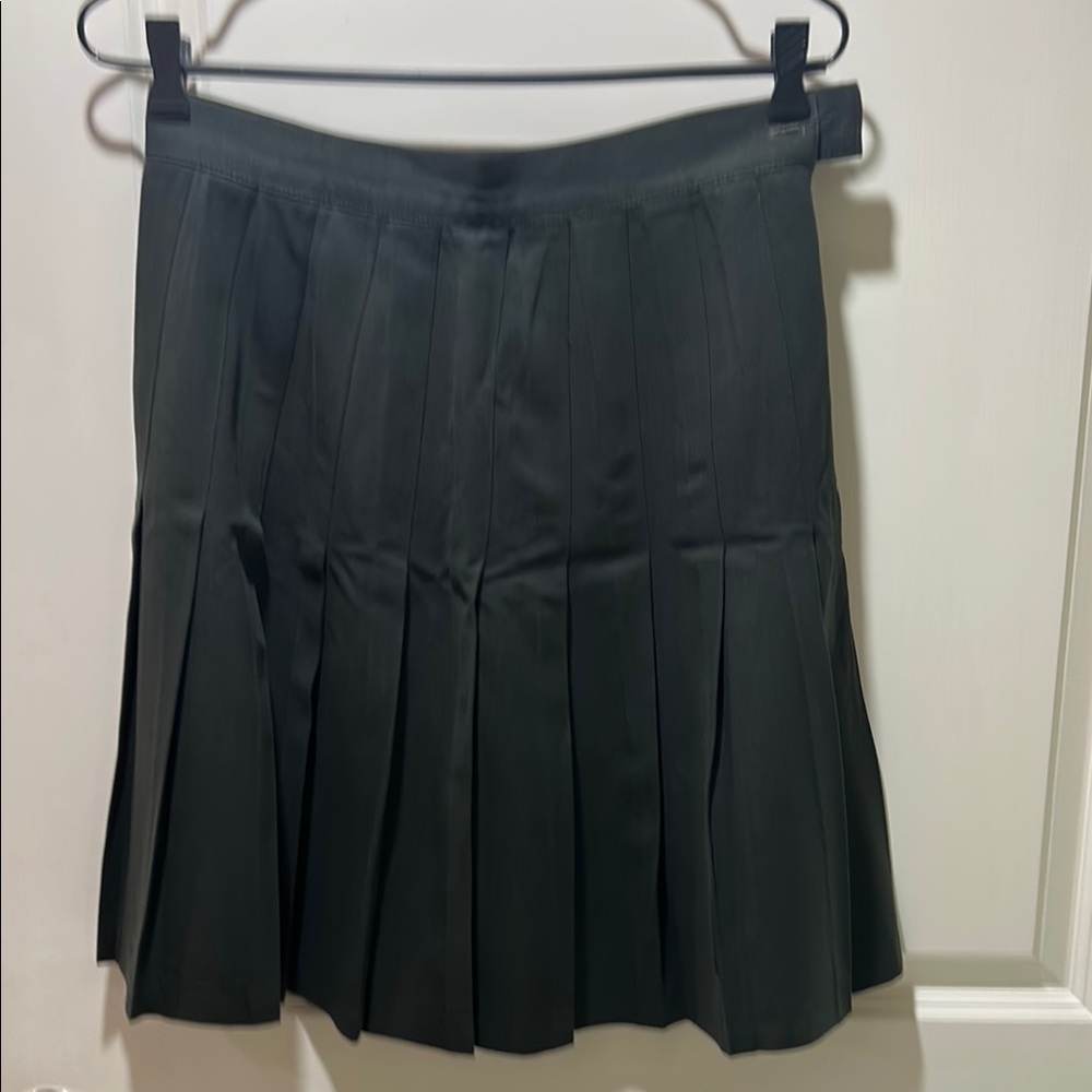 British Khaki Knee-Length Skater Skirt size 12